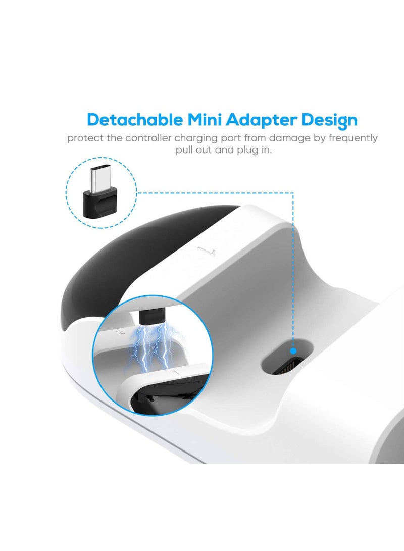 Controller Charger Station Feature with LED Light Indicators USB Cable Charging Dock Compatible with Playstation 5(PS5 2020) DualSense Wireless Controller - Image 5
