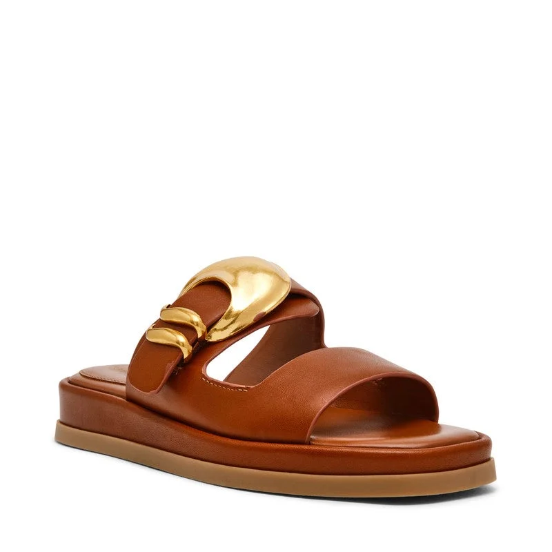 ستيف مادن Bay-Ridge Metal Accent Flatform Sandals