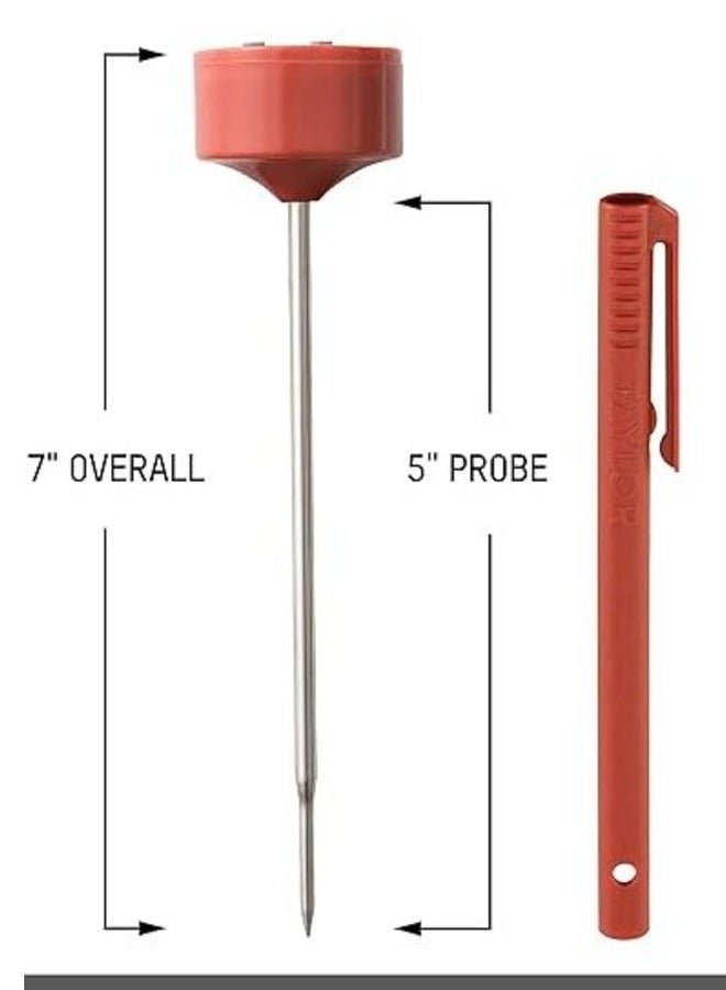 Taylor Anti Microbial Instant Thermometer Pocket Yellow and Silver 9842 - Image 2