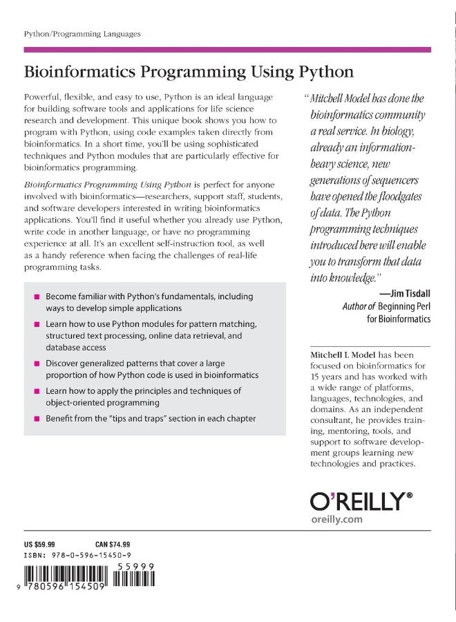 Bioinformatics Programming Using Python - Image 2