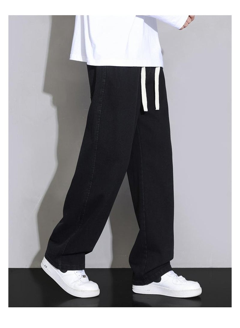 Fashionable Men's Loose Straight Leg Jeans, Wide Leg Casual Pants  - Image 2