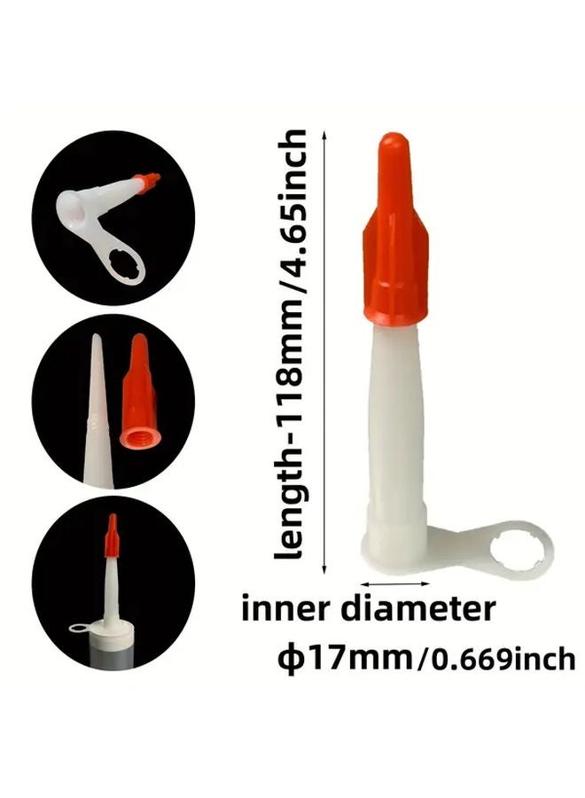 5pcs PE Spare Nozzle Caps Glue Tube Sealing Screw Caps Adhesive Dispenser Accessories - Image 5