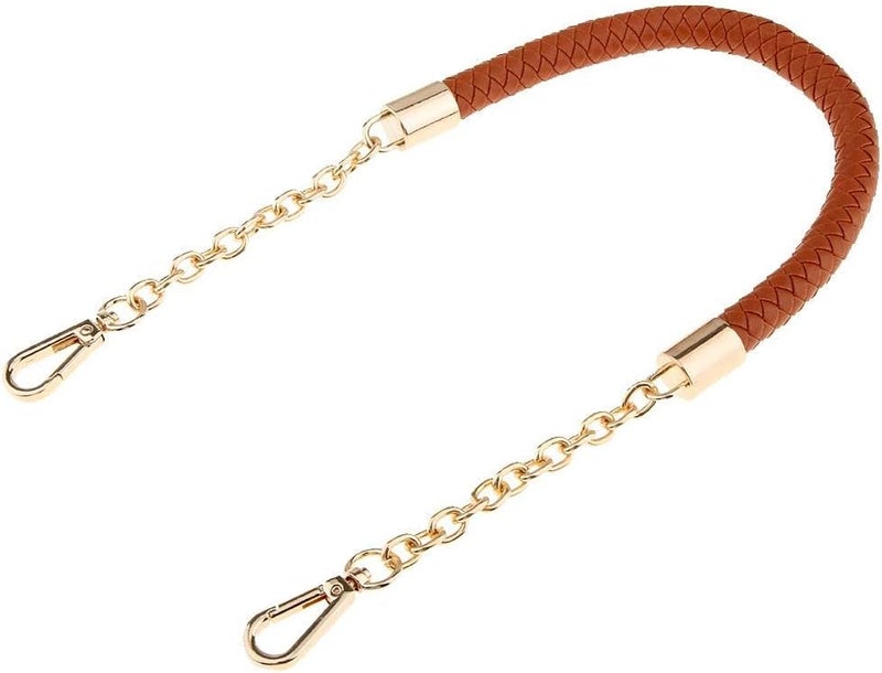 klarako Braided Leather Strap Handbag Clutch Crossbody Bag, Purse Handle Replacement 60cm, Brown, 60cm - Image 2