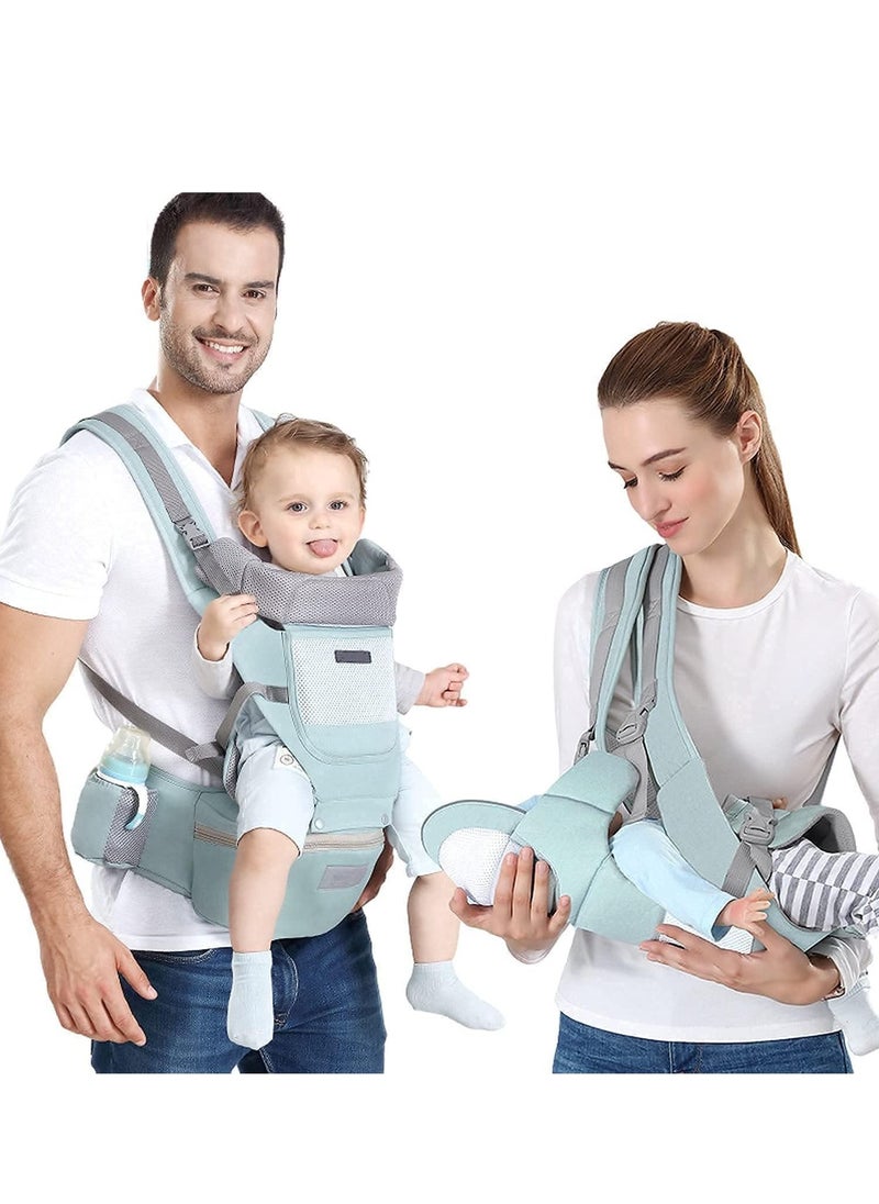 Gonice Baby Strap Waist Stool Hip Seat Baby Carrier, Suitable For 0-36 Months Baby,6 in 1 Carrying Mode,Adjustable Size, Very Suitable For Hiking Shopping Trip  - Image 1