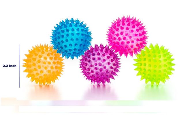 Pick A Toy Squishy Stress Relief Sensory Toys Fidget Spiky Ball 5 Pcs Set  Eco-Friendly Squeezy Antistress Toy Balls for Men, Women, Adults, Teens & Children Ideal for People with OCD, ADHD, ADD & Autism - Image 5