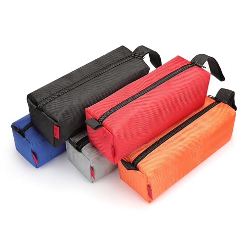 YOOFAN Tool Bags 5 Packs of Heavy Duty Tool Pouches with Zipper Made with 1680D Oxford Fabric and Waterproof Coating YUTPTH03 - Image 1