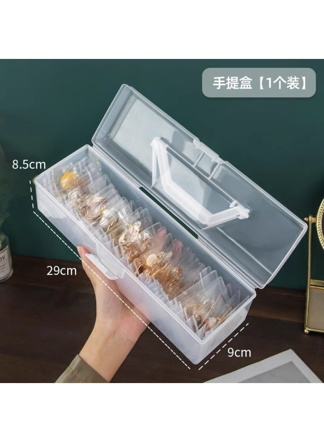 Anti-oxidation Pvc Hand elry Necklace Earrings Earrings Sealed Bag Portable Portable Desktop Dustproof elry Storage Box