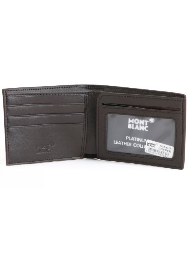 Montblanc Men’s brown Leather Wallet – Luxury Bifold with Multiple Card Slots & Premium Craftsmanship - Image 2