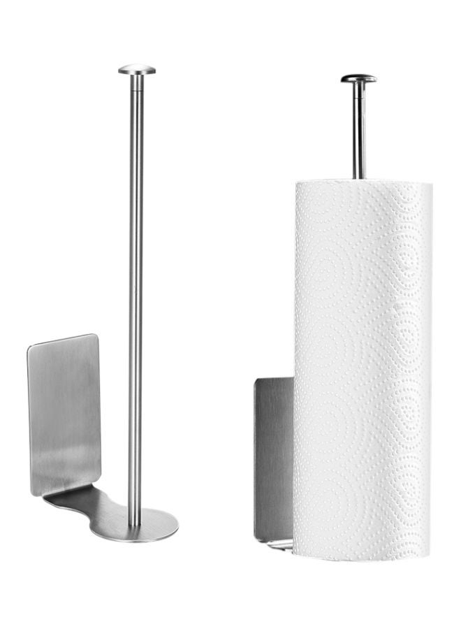 Kitchen Paper Towel Holder Silver - Image 1