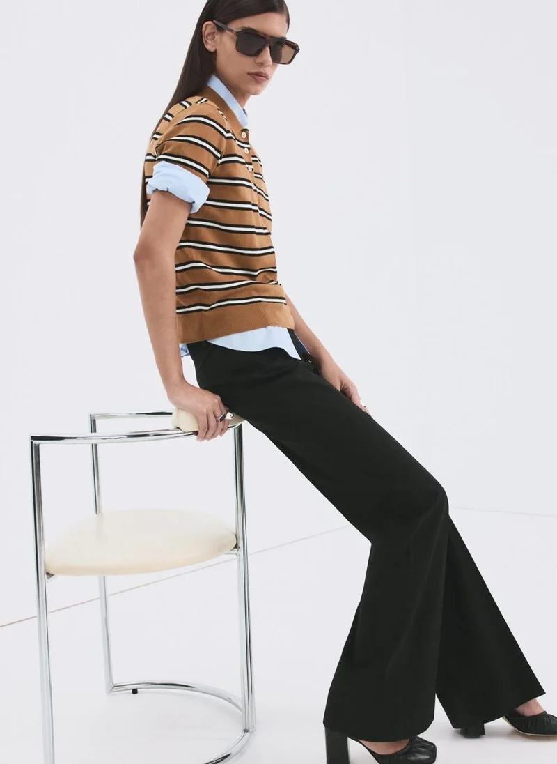 MANGO  Striped polo-neck sweater for Women | Best Price UAE