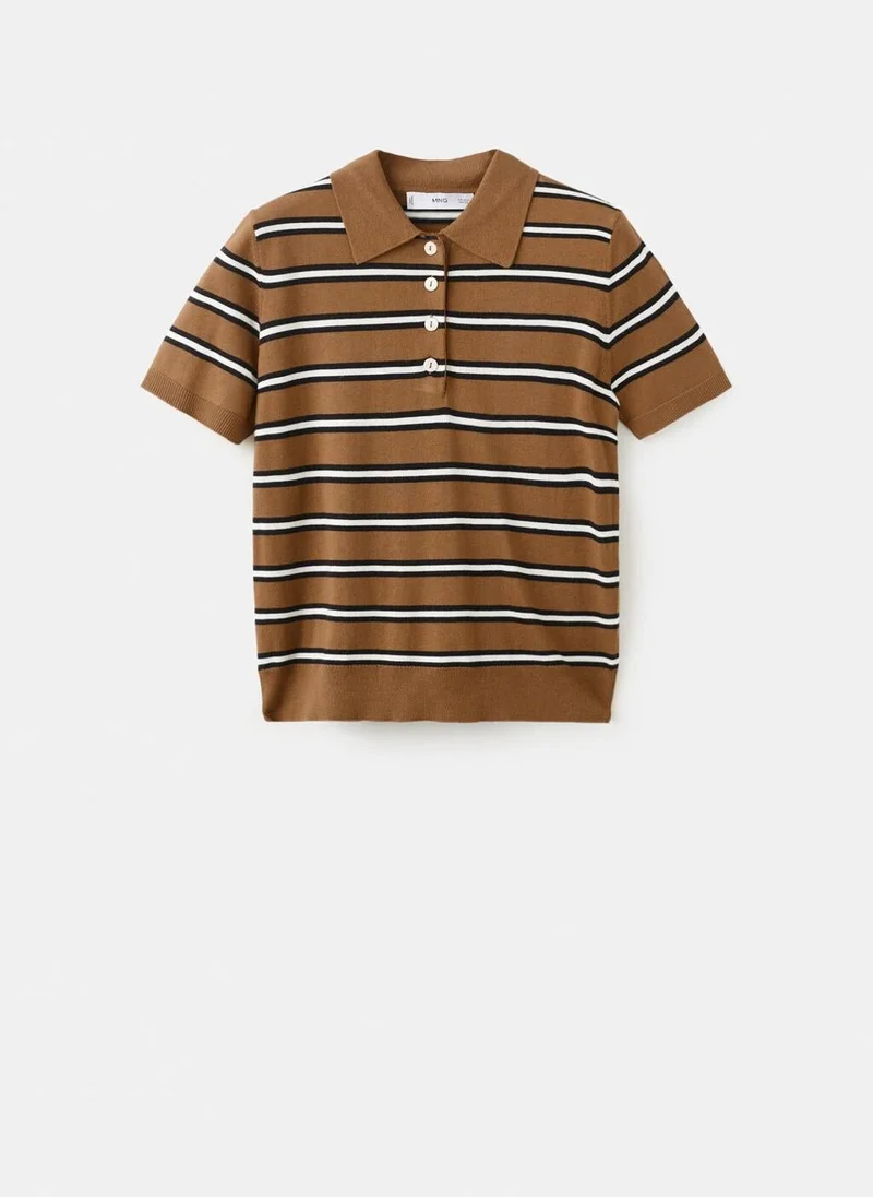 MANGO  Striped polo-neck sweater for Women | Best Price UAE