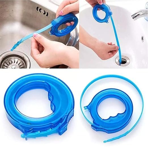 QUALIZA Sink Hair Catcher Drain Clog Remover Tool 20 Inch Snake Shaped Tub Kitchen Hair Clog Remover for Shower Drain Bathroom Tub Kitchen Cleaning for Toilet Bathroom wash Basin - Image 5