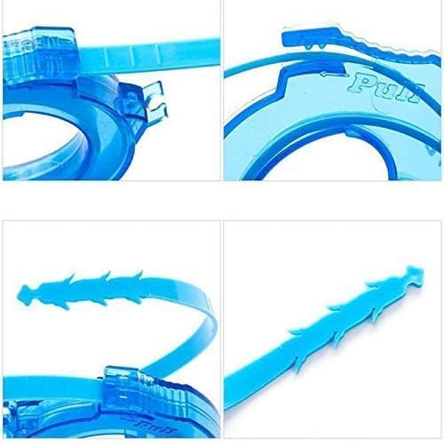 QUALIZA Sink Hair Catcher Drain Clog Remover Tool 20 Inch Snake Shaped Tub Kitchen Hair Clog Remover for Shower Drain Bathroom Tub Kitchen Cleaning for Toilet Bathroom wash Basin - Image 2