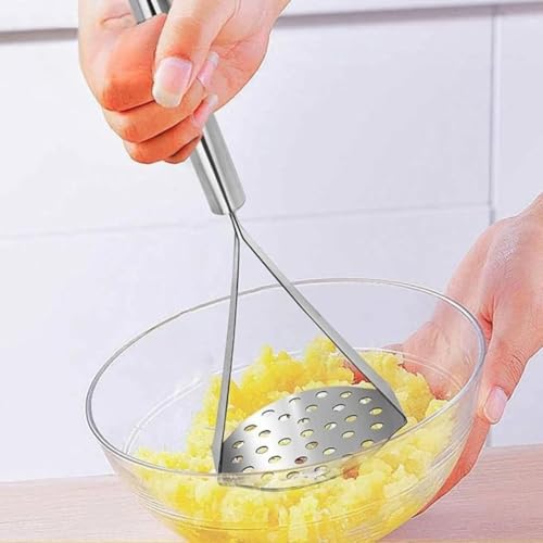 Brunchy Stainless Steel Lemon Squeezer, Masher & Medium Whisk | 3-in-1 Kitchen Tool Set for Everyday Cooking - Image 4