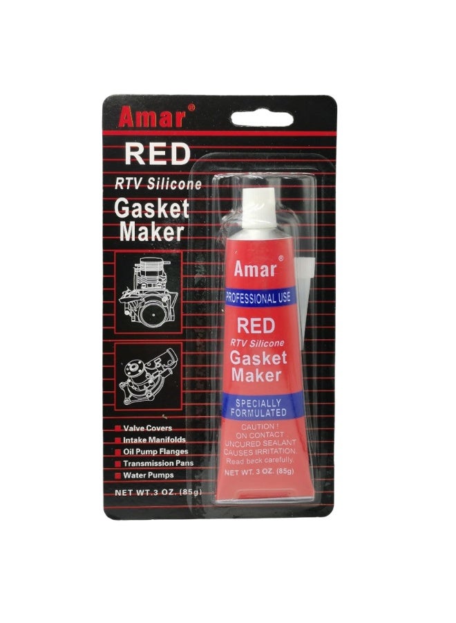 2 PCS DEFAONS Red RTV Silicone Gasket Maker 85g High Temperature Sealant for Engine Auto Repair ERPC5460 - Image 3