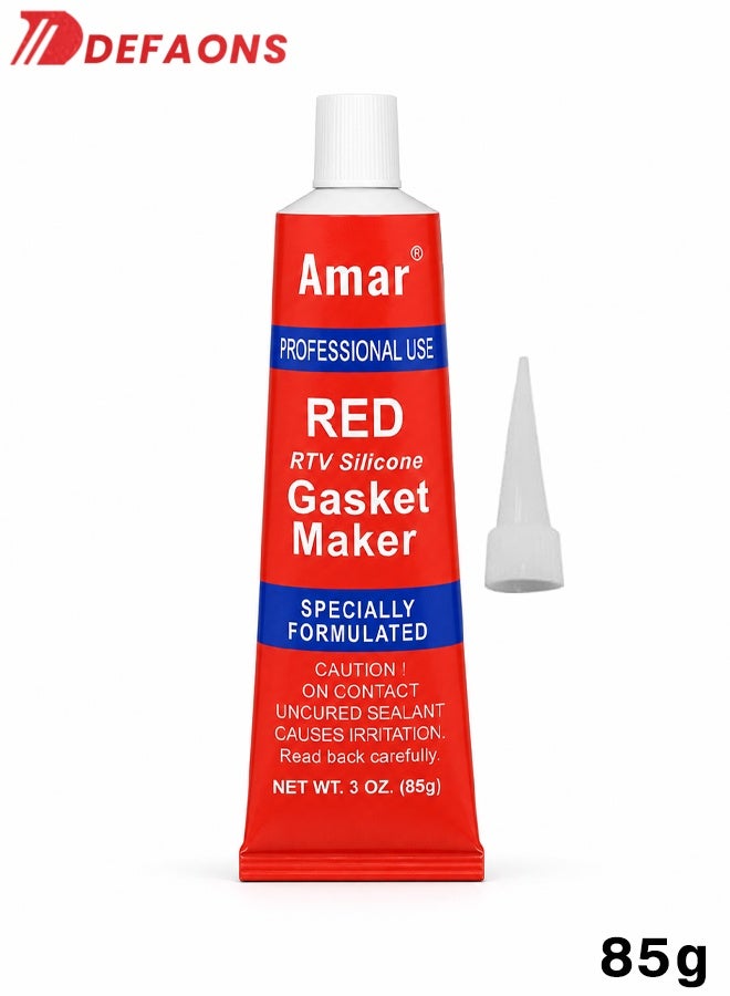 2 PCS DEFAONS Red RTV Silicone Gasket Maker 85g High Temperature Sealant for Engine Auto Repair ERPC5460 - Image 5