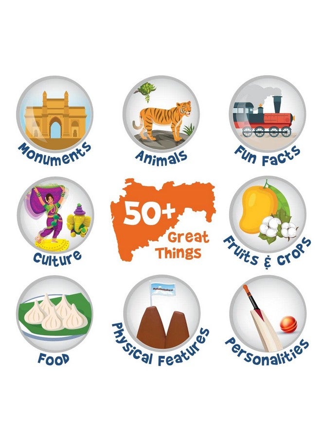 Imagimake Mapology Discover Maharashtra | 50+ Features- Districts, Monuments, Culture, Warli Art | Educational Toys for Kids 5 Years+ | Birthday Gift for Girls & Boys | Toys for 5+ Years Boys & Girls - Image 4