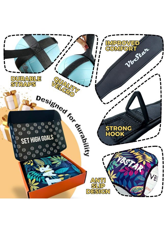 VbStar (Black&White Volleyball Training Kit) - Volleyball Training Equipment Aid - Practise Your Serving, Setting & Spiking with Ease, Great Solo Serve & Spike Trainer for Beginners & Pro, Perfect Volleyball - Image 3