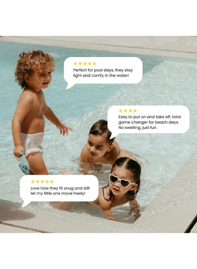 Kim & Kimmy Swim Diaper Pants, Size XL, 12 kg + / 12-24 Months, 15 Pants - Leak Protection, No Swelling, No Rashes, Ultra-Soft & Comfy - Cruelty Free & Vegan - Image 3