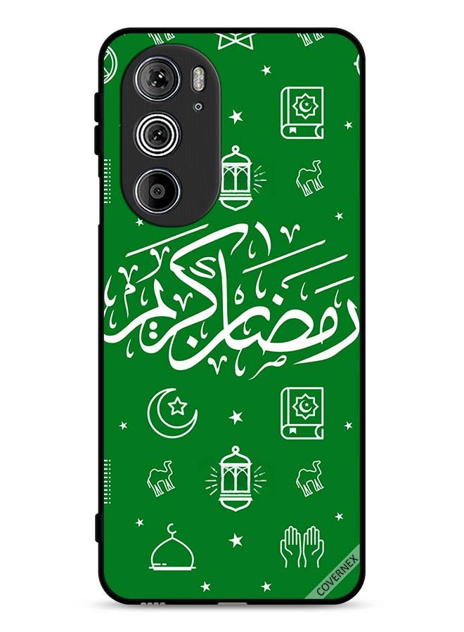 Covernex Motorola Edge 30 Pro Protective Case Cover Ramadan Kareem Green - Image 1