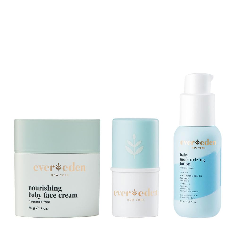 Evereden Evereden Baby Face Cream Lip Balm and Mini Baby Body