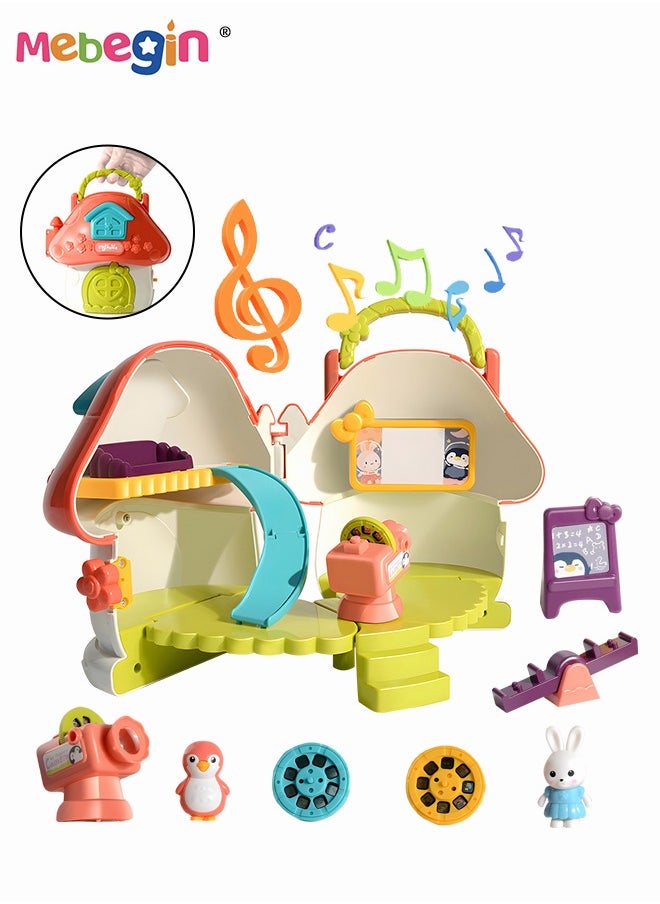 MEBEGIN Kids Dollhouse Playset Toys, Girls Pretend Kindergarten Mushroom Play House Set Birthday Gifts for Toddlers Preschoolers  - Image 4