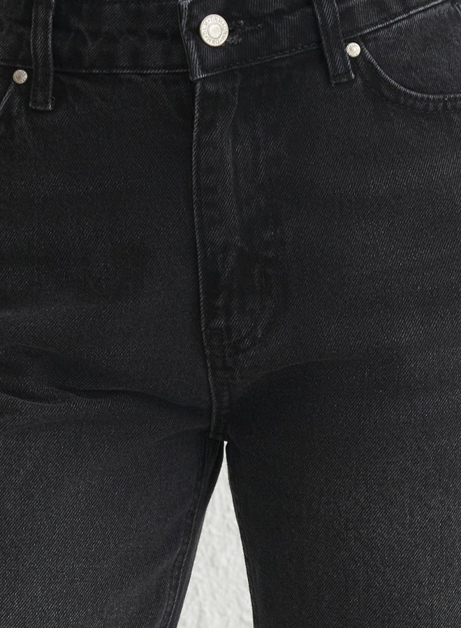 trendyol Black Regular Waist Mom Jeans - Image 3