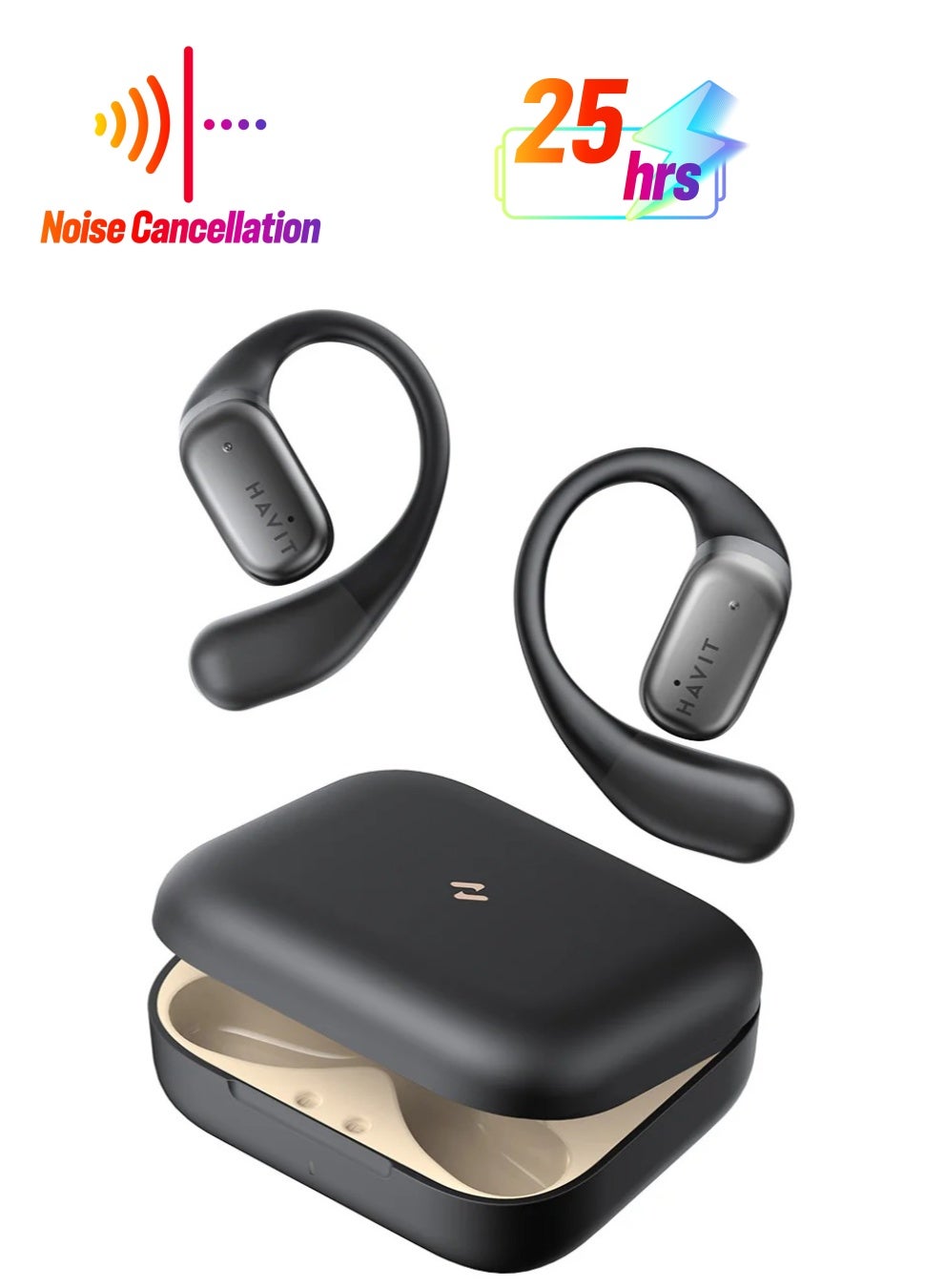 havit Open-Ear True Wireless Bluetooth Headphones with Microphone