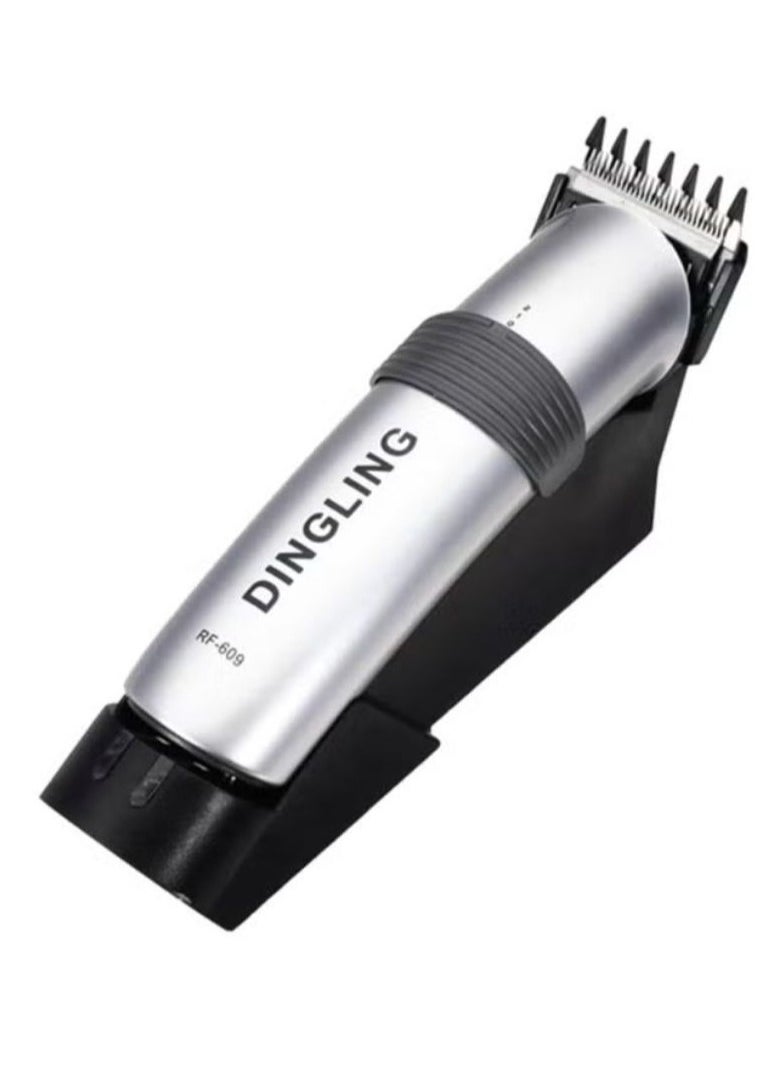 DINGLING - Professional Electric Hair Clipper With Blades Silver/Black 21.21x21.01x7.39cm - Image 1