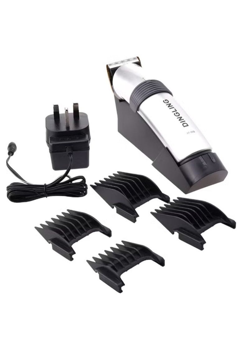 DINGLING - Professional Electric Hair Clipper With Blades Silver/Black 21.21x21.01x7.39cm - Image 1