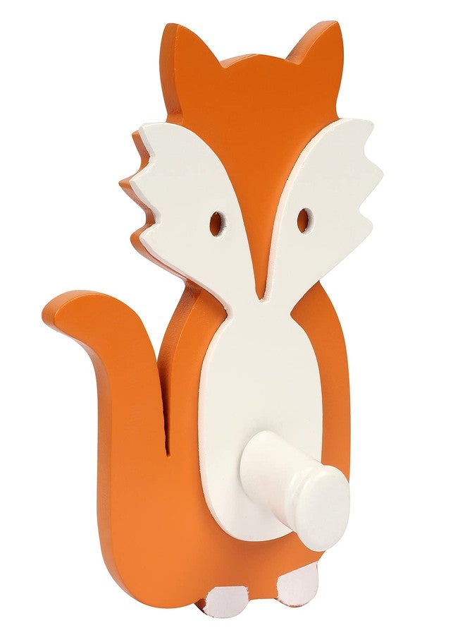FLY FROG Wall Hooks | MDF Wood | Squirrel Design with Soft Round Edges | Versatile Decorative Hooks for Kids' Room | Wall Art & Storage Solutions - Image 1