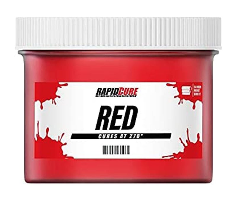 Screen Print Direct Rapid Cure® Screen Printing Ink Red (8oz.) - Plastisol Ink for Screen Printing, Fast Curing Fabric Paint - Screen Print Direct®, USA Made - Image 1