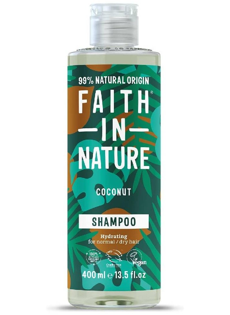 Faith in Nature Coconut Shampoo 400ml  - Image 1