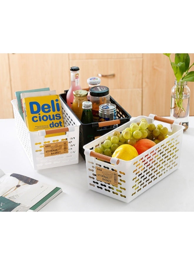 Noon East Storage Basket Plastic White 4 pieces 31x15x12 cm - Image 5