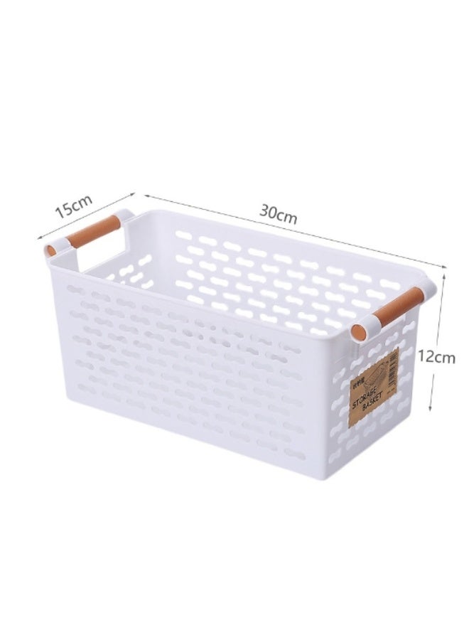 Noon East Storage Basket Plastic White 4 pieces 31x15x12 cm - Image 1