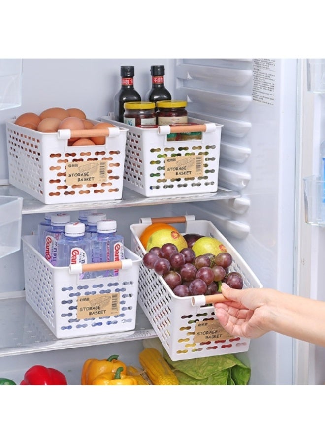 Noon East Storage Basket Plastic White 4 pieces 31x15x12 cm - Image 2