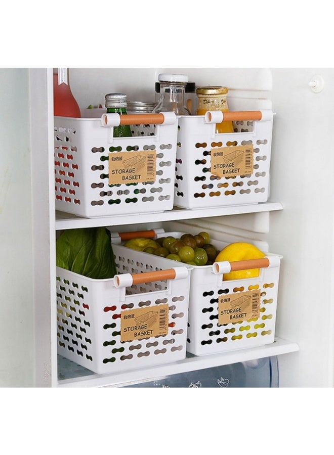 Noon East Storage Basket Plastic White 4 pieces 31x15x12 cm - Image 4