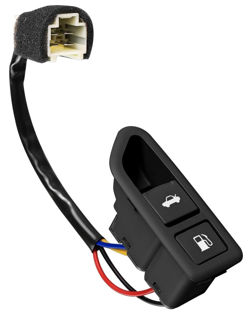 HUQUZN Trunk Lid Switch Fuel Door Opener Fit for Hyundai Sonata 2008-2010, Replace 935553K500 93555-3K500, Black Release Button - Image 2
