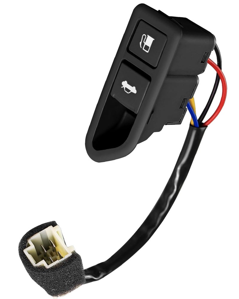 HUQUZN Trunk Lid Switch Fuel Door Opener Fit for Hyundai Sonata 2008-2010, Replace 935553K500 93555-3K500, Black Release Button - Image 1