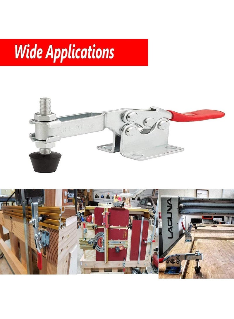 Zikra 4Pcs Toggle Clamps Holding Capacity Stroke Push Pull Action Hand Tool Light Duty Toggle Clamp Tool - Image 3