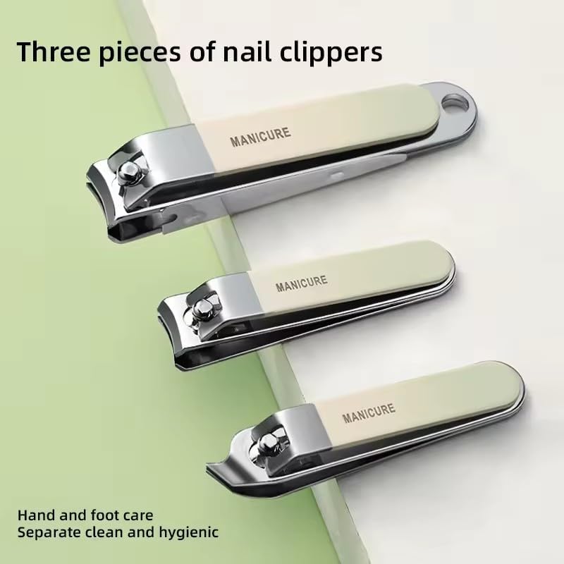 DLEST 10 In 1 Portable Nail Clippers Set and Ear Tool with Leather Case Travel Mini Nail Kit, Manicure and Pedicure Kit, Nail File Stainless Steel Fingernail Clipper for Men and Women - Image 2