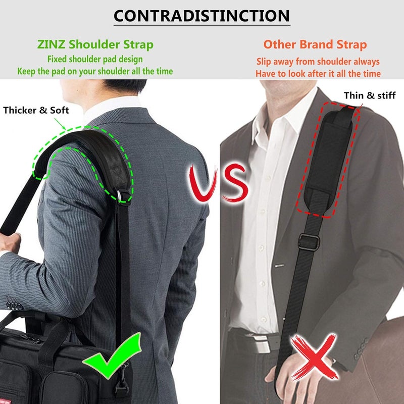 ZINZ Shoulder Strap, 79" Padded Adjustable Shoulder Bag Straps Replacement for Bags with D-Ring - Image 3