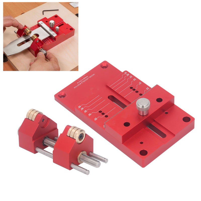 Chisel Sharpening Kit Aluminum Alloy Honing Guide 15 to 45 Degree Angle Fixture and Gauge - Image 3