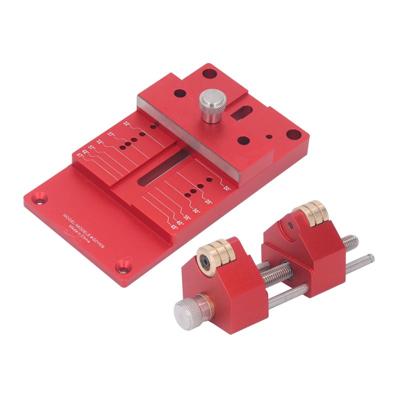 Chisel Sharpening Kit Aluminum Alloy Honing Guide 15 to 45 Degree Angle Fixture and Gauge - Image 2