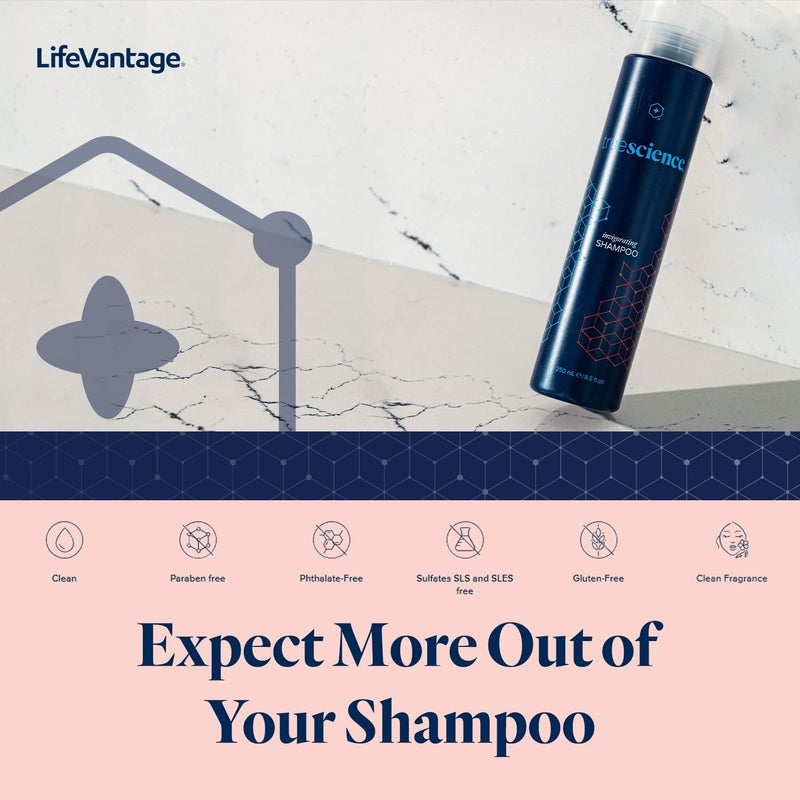 LifeVantage - Nourishing Hair Shampoo - Nrf2 Ingredients, Oil Complex, Peppermint Oil, Green Tea and Coconut Oil - 250ml - Image 5