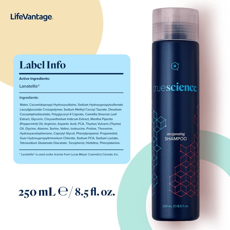 LifeVantage - Nourishing Hair Shampoo - Nrf2 Ingredients, Oil Complex, Peppermint Oil, Green Tea and Coconut Oil - 250ml - Image 2