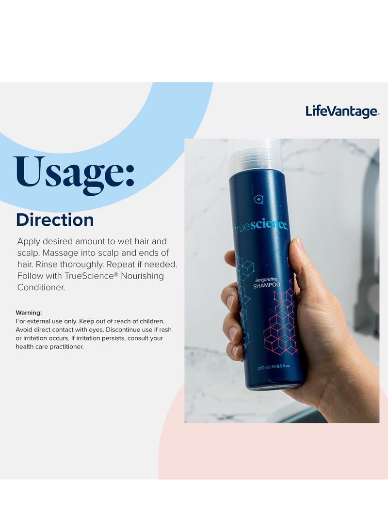 LifeVantage - LifeVantage - Nourishing Hair Shampoo - Nrf2 Ingredients, Oil Complex, Peppermint Oil, Green Tea and Coconut Oil - 250ml - Image 1