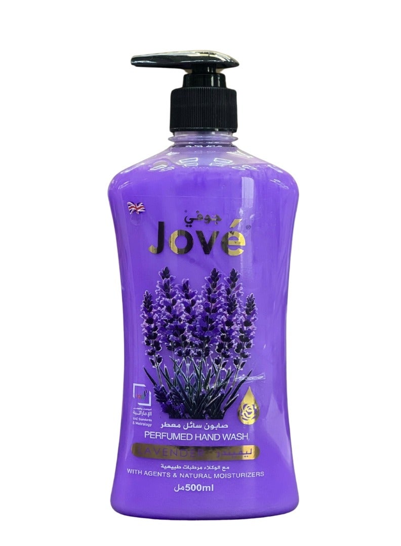 Jove Lavender Bliss Perfumed Hand Wash - 500 ml|Indulge in the soothing scent| while keeping your hands fresh and clean. - Image 1