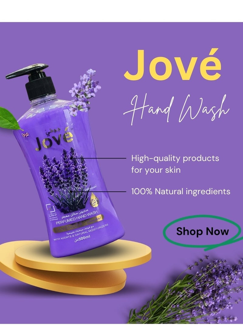 Jove Lavender Bliss Perfumed Hand Wash - 500 ml|Indulge in the soothing scent| while keeping your hands fresh and clean. - Image 4