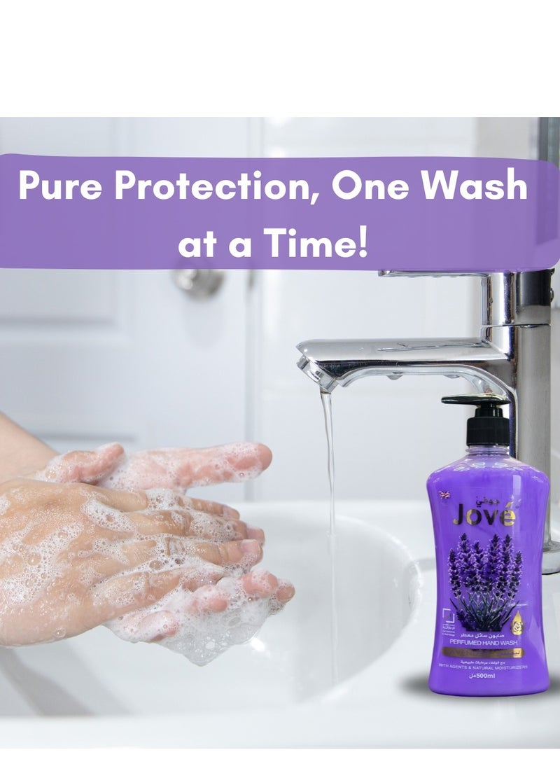 Jove Lavender Bliss Perfumed Hand Wash - 500 ml|Indulge in the soothing scent| while keeping your hands fresh and clean. - Image 5